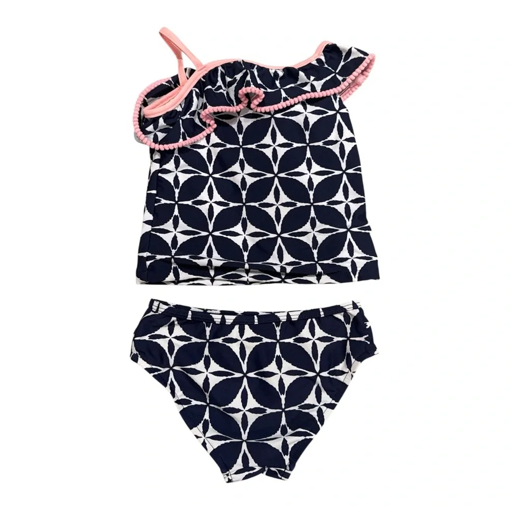 Carter's‎ Toddler Girls' One-Shoulder Tankini Swimsuit Set, Navy, Size 3T